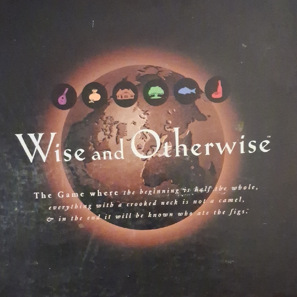 Wise and Otherwise Board Game - Black Cover with Earth Graphic